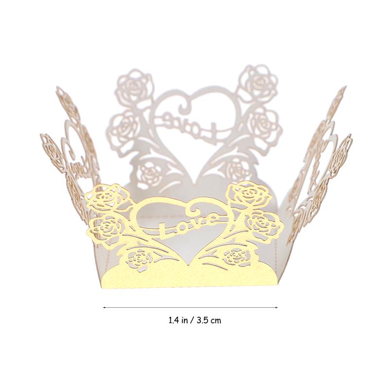 50pcs Chocolate Wrapping Papers Candy Truffle Packaging Tray Baby Shower Wedding Birthday Party Decoration