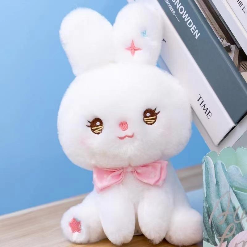 

Плюшевая игрушка кролик девочка тряпичная кукла дети девочка спящая большая подушка-плед милый кролик-звезда 25cm