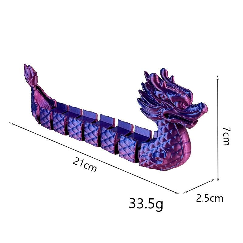 3D Printed Dragon Boat Festival Jointed Figure Toy Model Holiday Gift Creative Souvenir Children'S Small Gift