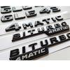 Brilliant Gloss Shiny Black Fender Trunk Emblem Badges for Mercedes Benz W205 C43 W213 E43 X253 GLC43 GLE43 AMG BITURBO 4MATIC