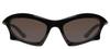 BALENCIAGA Sunglasses BB0229S 001 Size 59 Extreme Made In Italy Activewear Men's
