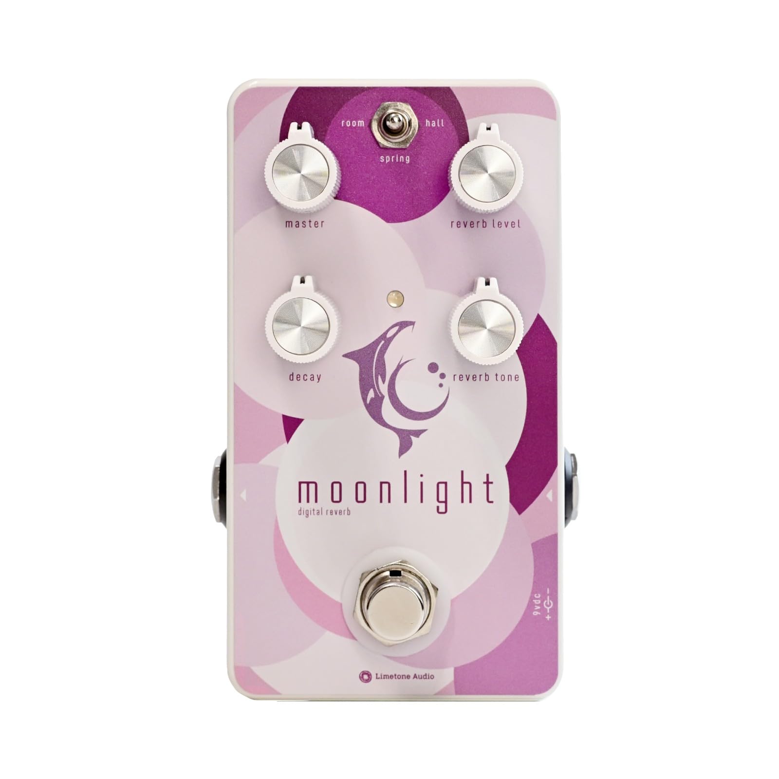 Педаль реверберации Limetone Audio Moonlight для электрогитары с регулируемой громкостью [Аналоговый звук] [Главная ручка]