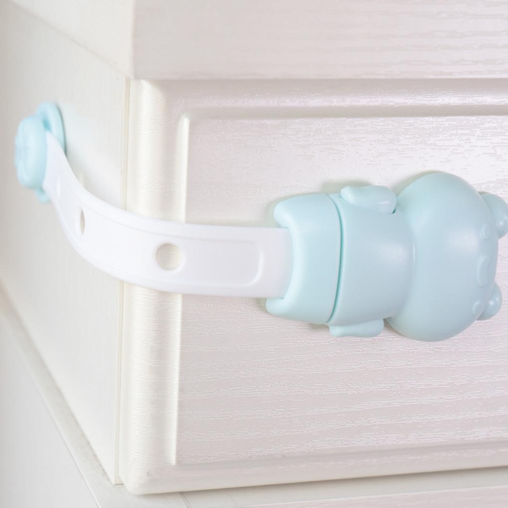 4pcs Cartoon Child Protection Lock Cabinet Drawer Furniture Anti\-Pinch Safety Bumper Adjustable Multifunctional Lock Household
