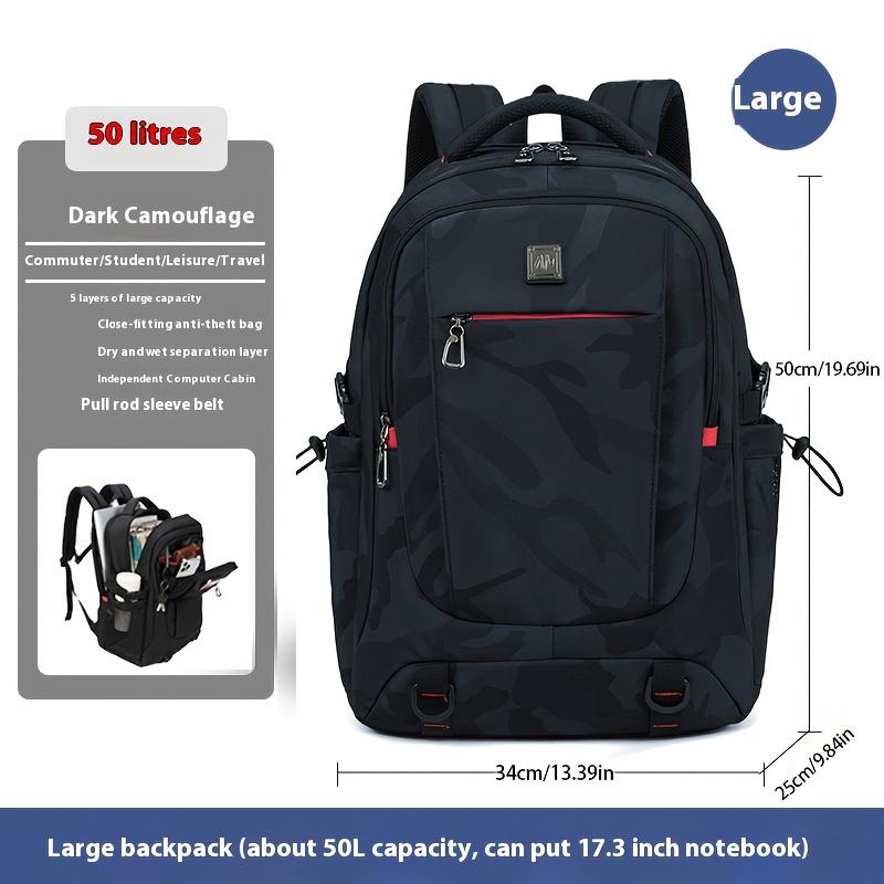 

Модный повседневный рюкзак с улучшенным независимым отделением для компьютера и защитой позвоночника для снижения веса камуфляжный