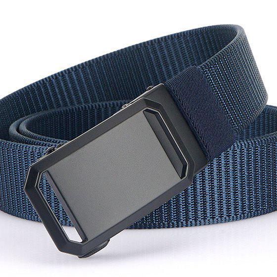 Men's Tactical Canvas Nylon Belt with Automatic Buckle - Student Style, Casual Wear