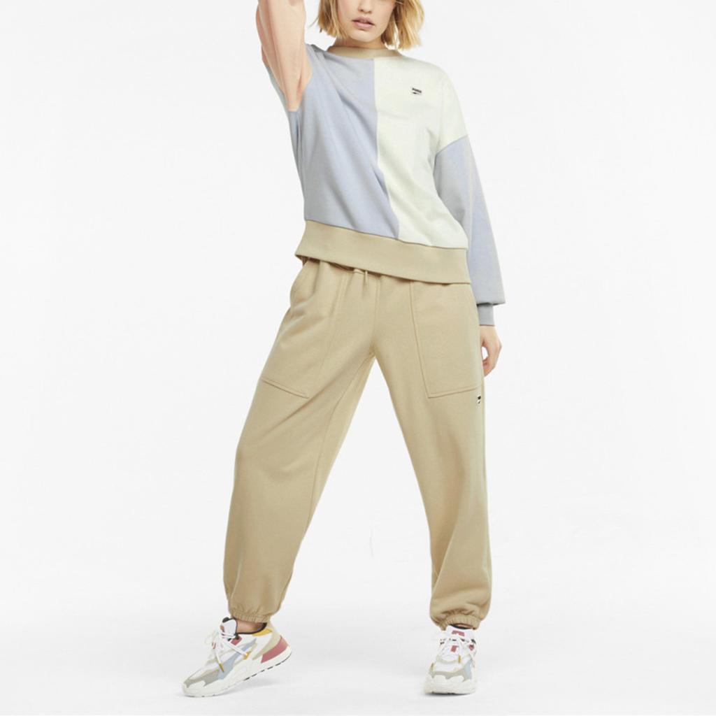 Puma Dámská nadměrná mikina s kulatým výstřihem Downtown Ivory 533052-88