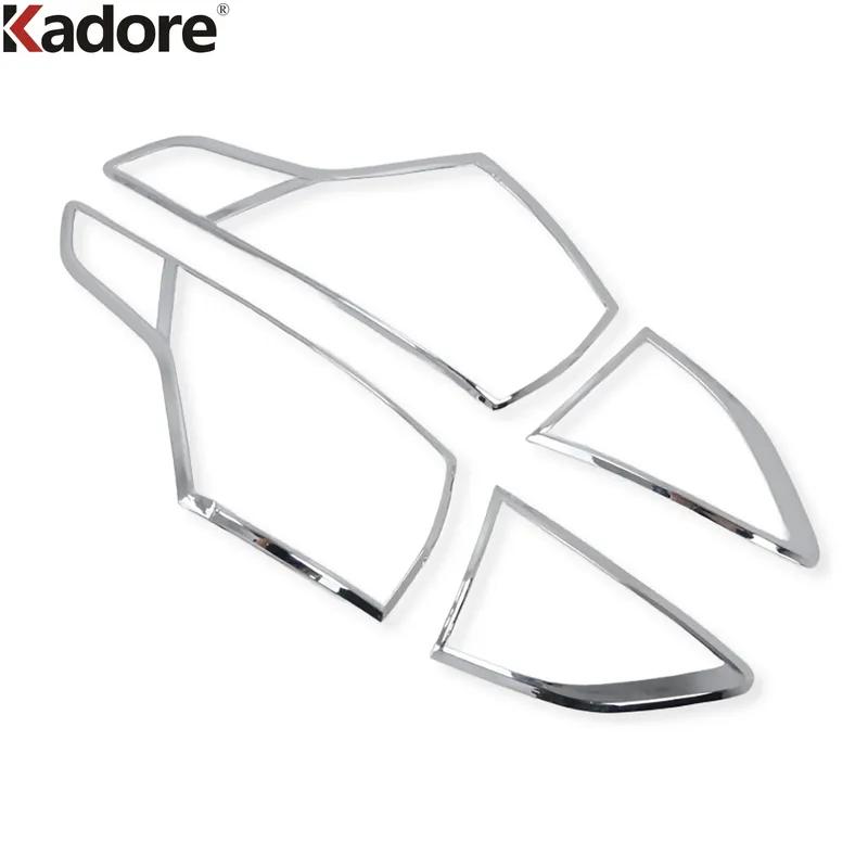 For Ford Kuga Escape 2013 2014 2015 Chrome Car Rear Tail Light Lamp Cover Trim Taillight Frame Garnish Trims Accessories