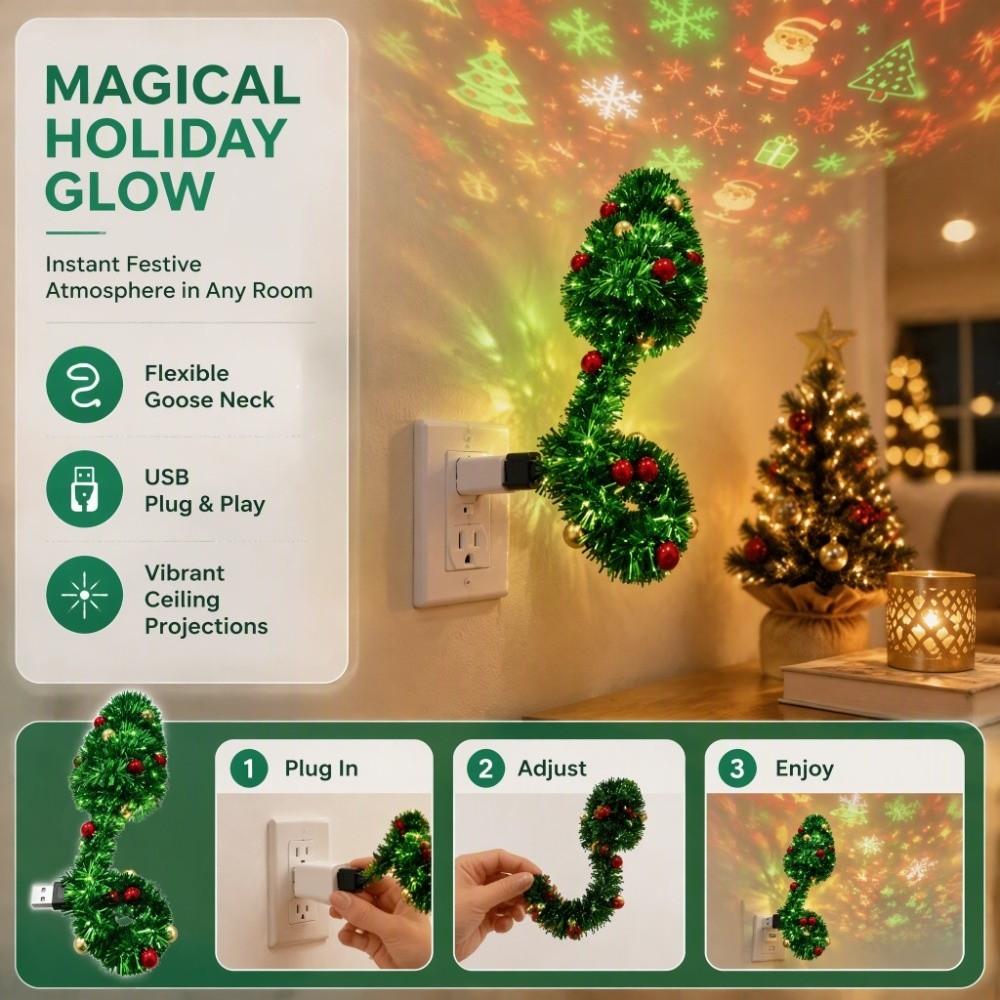 HD Ceiling Projector 6 Festive Scenes Projection Light DIY Night Lamp Home