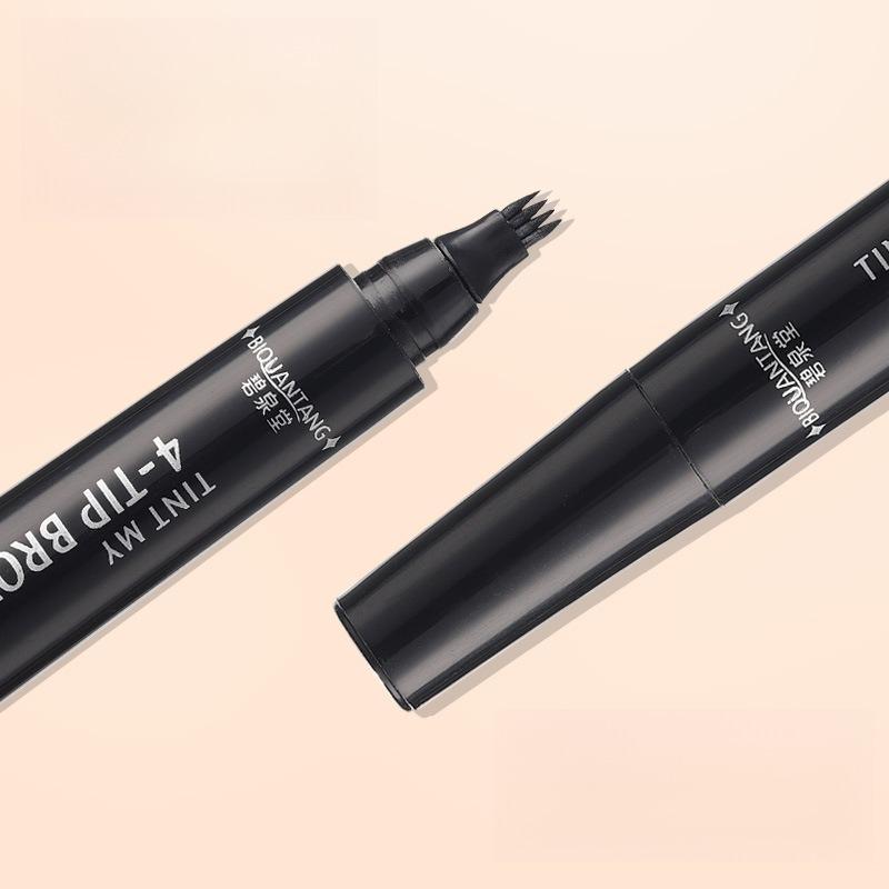 Four-pronged Eyebrow Pencil, Beauty Expert, Quick-drying Fountain Pen, Hairline, Neutral Pen.