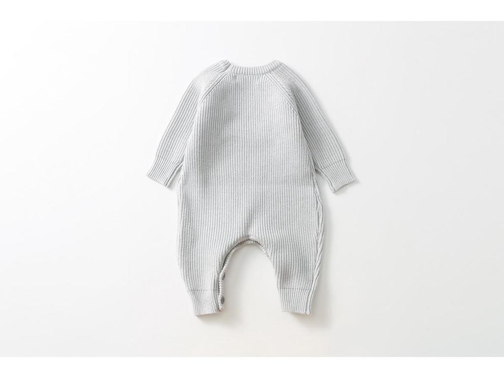 Jungen Frühling & Herbst Strick-Strampler - Roter Baby-Strampler & Pullover Set