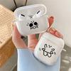 Süße Streichholzmännchen Kopfhörerhülle für Airpods 4. 3. 2 Pro Transparente Hülle für Airpod 3 1 Schutzhülle Shell Fundas