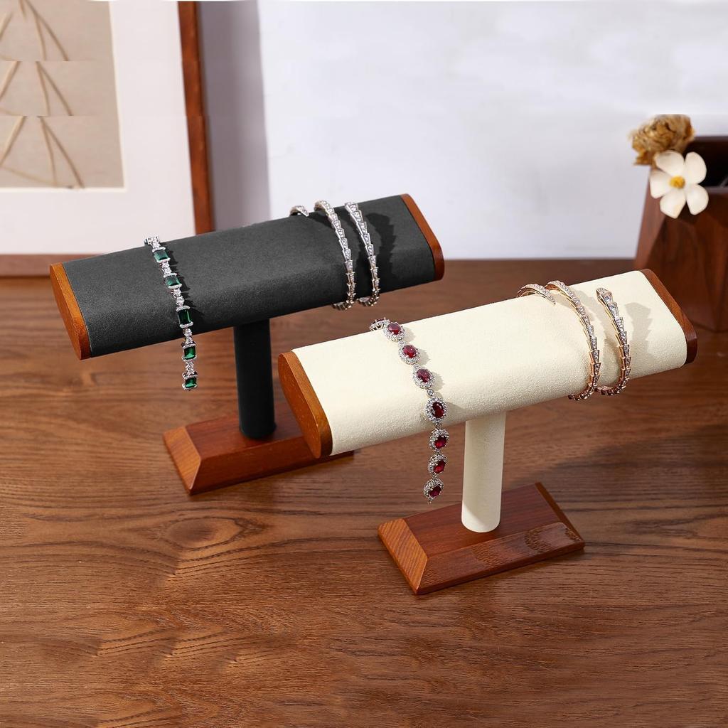 Oirlv Watch Stand, SM08702, Luxury and Stylish Wooden Watch Stand for 2-4 Watches (Dark Gray)