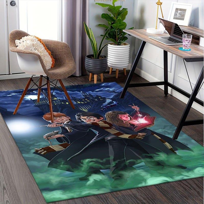 Harry Potter Hogwarts Schule Poster Kunstdruck Büromatte Heimdekoration Büroteppiche LB106