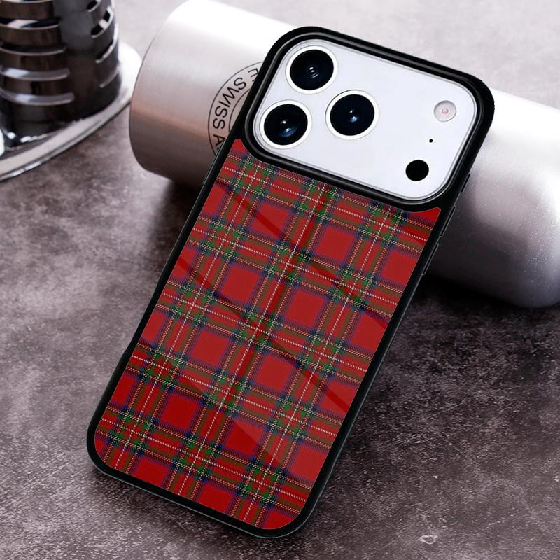 Schottisches Karomuster Warme Karomuster Handyhülle für iPhone 17,16e,15,14,13,12,11,Mini,Pro,MAX Weiche Silikonhülle