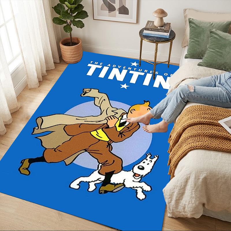 Tintin'S Quest Living Room Nonslip Area Rug Soft Carpet For Bedroom Game Playroom Sofa Office Home Decor Doormat Christmas Gift C926890