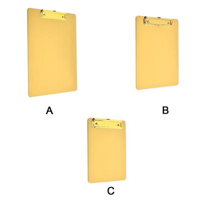 Gold Versatile Stainless Steel Clip Board For All Needs Stainless Steel A4 Clipboard Clips Board