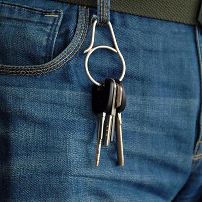 Titanium Alloy Key Ring Belt Clip Quick Draw Keychain Hanging Buckles Pendant Super Lightweight Man Car Keychain Tools