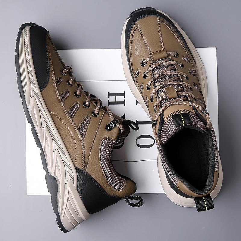 Hot Selling Men's Thick Soled Casual Shoes Europe America Outdoor Hiking Shoes Sports Shoes Breathable Men's Mesh Shoes