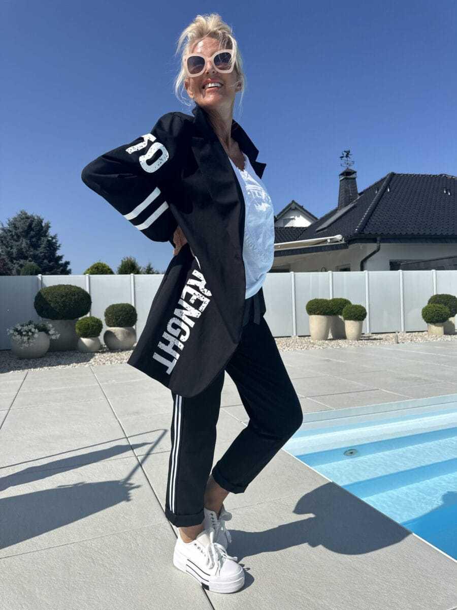 

2025 Європейський та Американський Повсякденний Жіночий Набір з Літерами: Трендовий Крос-кордонний Стиль Large чорний