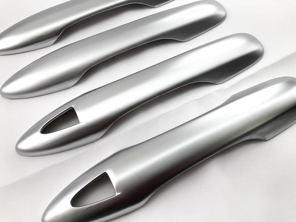 BRIGHTZ Camry Door Handle Cover Satin Silver Plated AXVH AXVH70/AXVH75 Knob, [DHC-NOBU-487] H70/H75 70/75