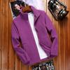 Sudadera con Cremallera de Forro Polar para Mujer Otoño Invierno Tops Manga Larga Estilo Running Color Sólido Cálido Abrigo de Forro Polar Polar