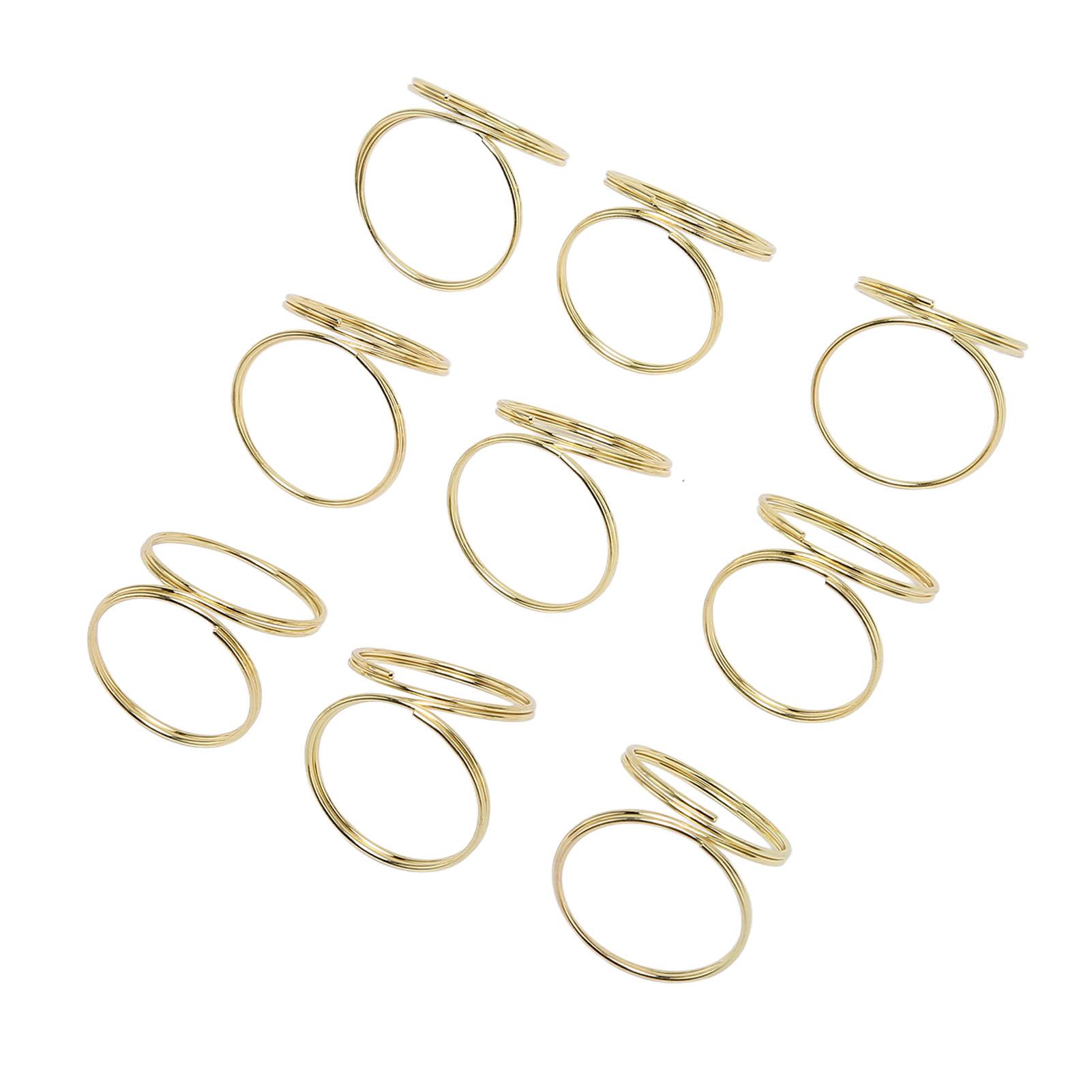 

50PCS Name Card Holder Steel Practical Round Shape Photo Clip Card Display Stand for Weddings Offices Gold