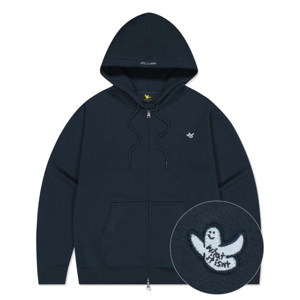 

WHATITISNT New Angel Wappen Hood Zipup Navy