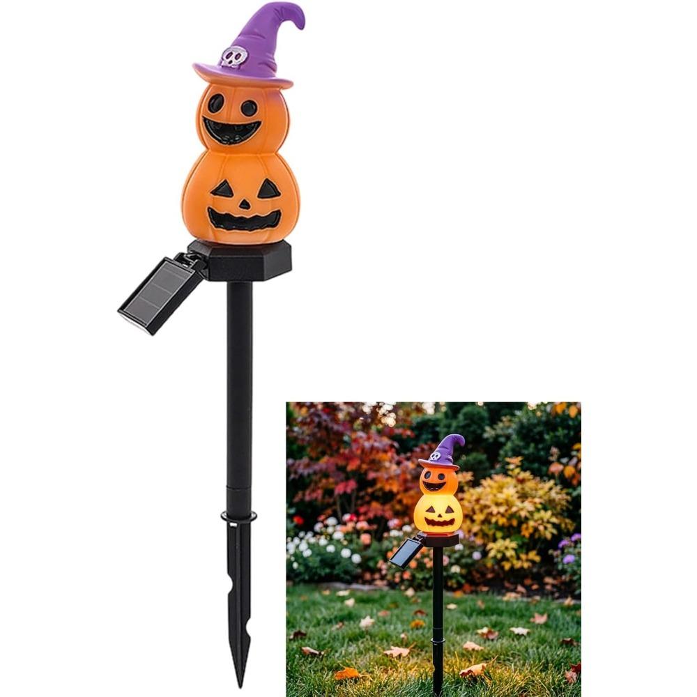 Halloween Pumpkin Lawn Solar Light, Decorative Light for Halloween Outdoor Decoration