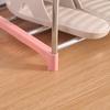 Stainless Steel Shoe Rack 4-corner Support Shoe Rack Household Supplies with Thickened Connecting Pipe Fittings