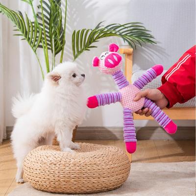 1pc Dog Toys Grinding Teeth Plush Pet Supplies Teeth Cleansing Toys Bite-resistant And Bored Interactive Puppy Toys