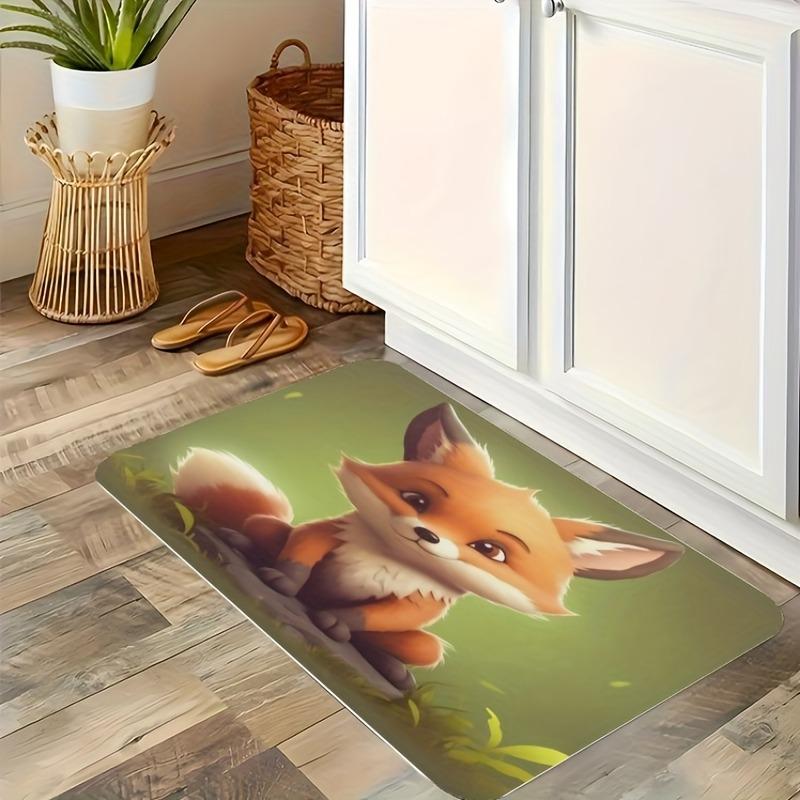 1PC Patriotic Star-Strippe Kitchen Rug Non-Slip Door Mat Pop Design Bathroom Rug Bath Mat Carpet for Home Sink Laundry Ecoreeree