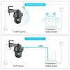 Câmera binocular WIFI de tela dupla 4K 8MP PTZ AI Body Rastreamento automático CCTV Segurança Luz colorida inteligente Monitoramento de visão noturna