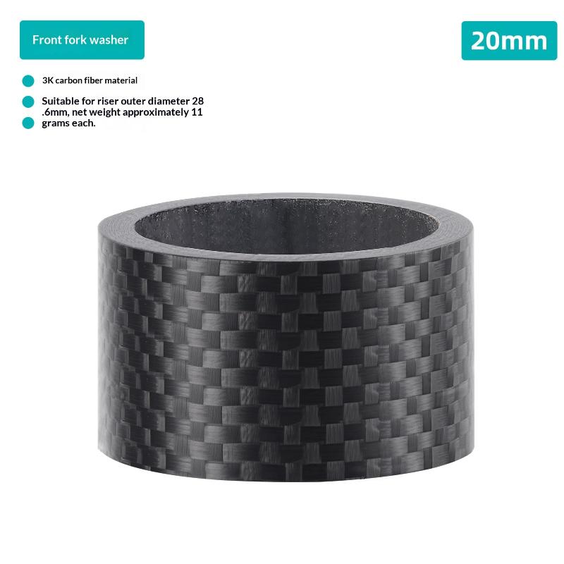 4/5 Stück Fahrrad Carbonfaser Spacer 3/5/10/15/20mm Steuersatz Unterlegscheibe 28,6mm Gabelrohr Spacer Mountainbike Zubehör