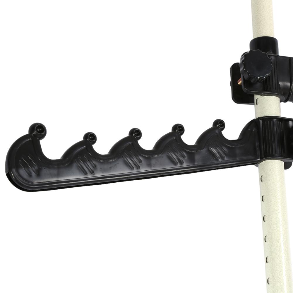 Heavy Duty Movable Garment Rail DIY Coat Hanger Clothes Wardrobe 3 Poles 4 Bars