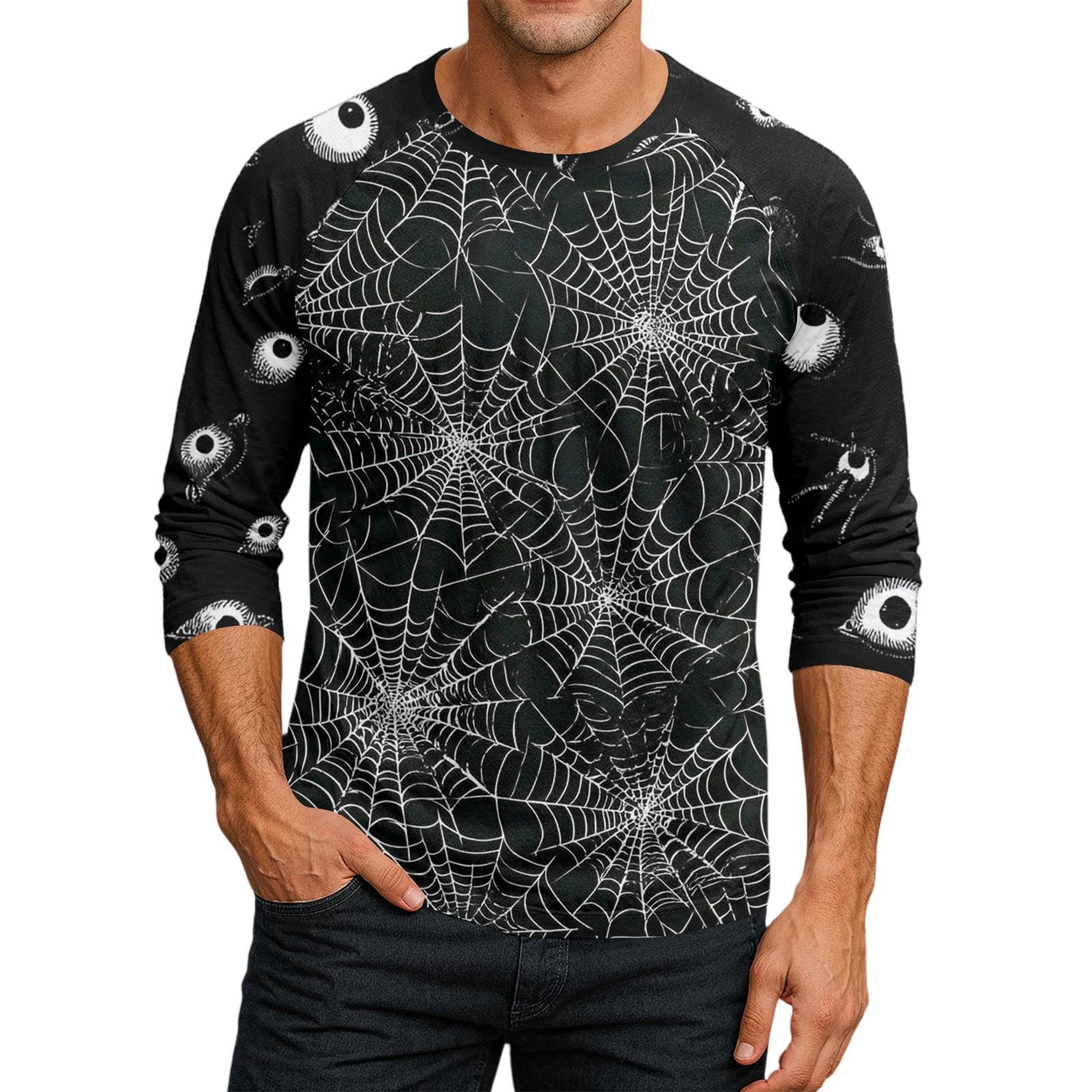 

Men s Round Neck Plunger Sleeve T-Shirt Top XXL