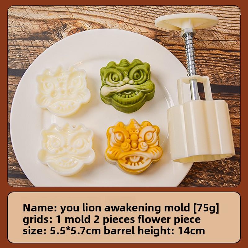 New Mid-Autumn Festival Mooncake Mold, Three-dimensional Cherry Blossom Hand-pressed Home Ice Skin Baking Mold