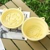 Lightweight Folding Portable Pet Bowl Silicone with Hanging Hook Dog Feeding Bowl Suction Cup Pet Food Water Bowl Travel
