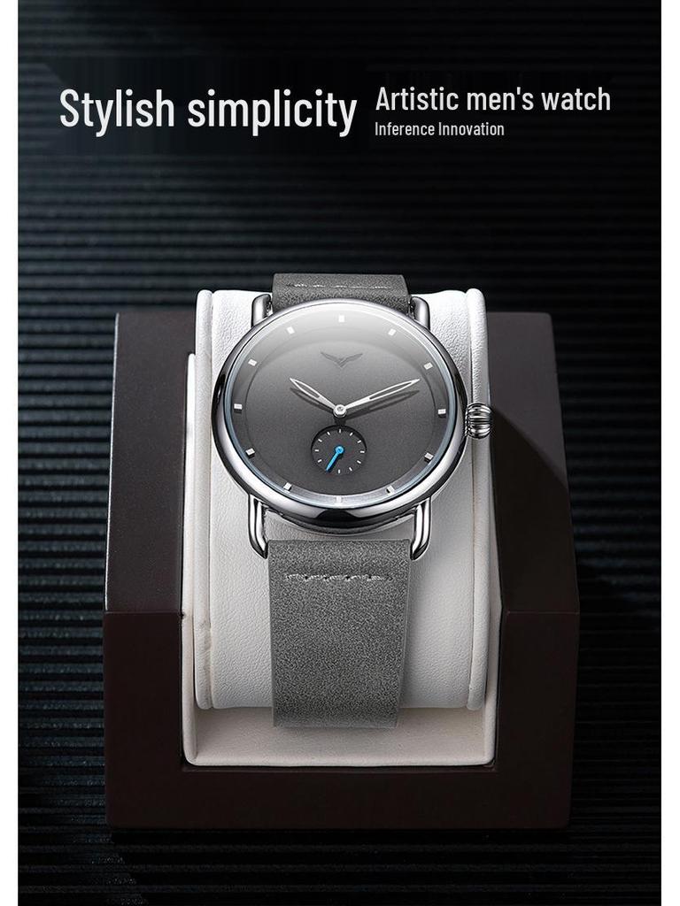 ONOLA Simple Fashion Men's Leather Strap Quartz Watch