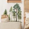Watercolor Pine Cedar Pine Bedroom Living Room Background Landscaping Decorative Wall Stickers