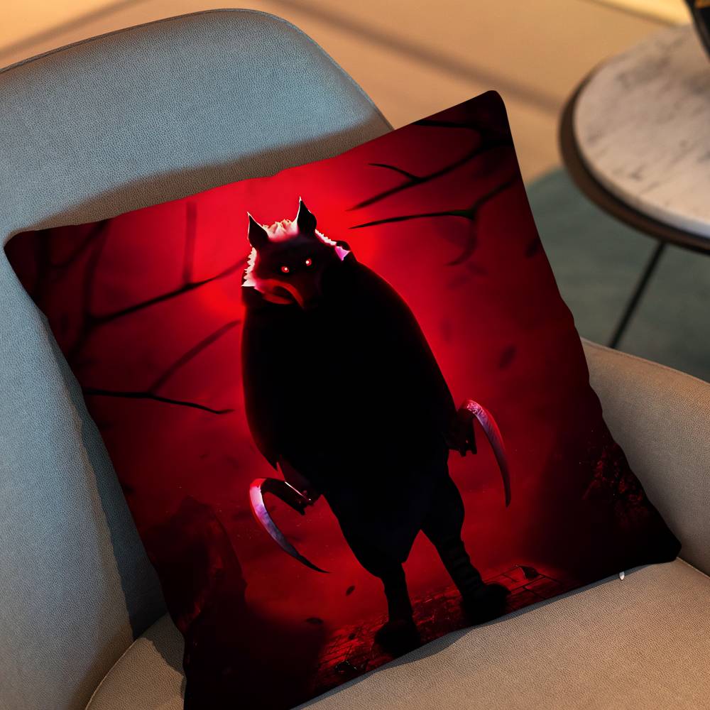 Death The Big Bad Wolf Puss In Boots Cushion Cover Suitable For Sofa Car Bedroom Office Cushions Decorative Pillow Case