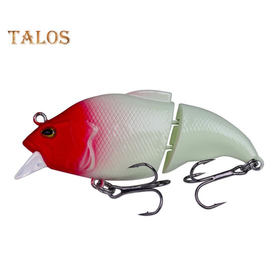 7.5CM/12G Multi-Jointed VIB Fishing Lure with Hooks Realistic 2-Section Swimbait Hard Artificial Bait Freshwater Saltwater Fishing Accessories