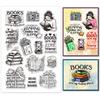 Custom Moon Theme PVC Plastic Clear Stamps for DIY Scrapbooking Photo Album Decorative Cards Making Book 160x110mm