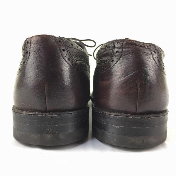 FREEMAN Vintage Full Brogue Wingtip Business Shoes Brown size 10.5D(USED)