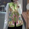 Weste im chinesischen Stil Tang Kleidung Frauen Luxus Satin Kostüm ärmellose Tops elegante Hanfu tragen
