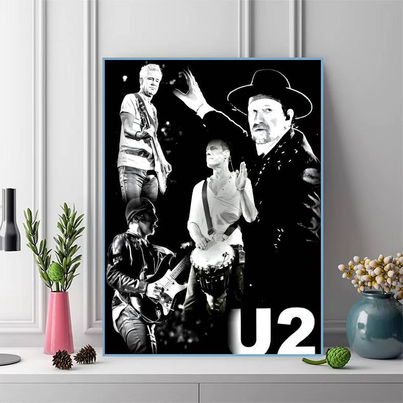 U2 100% Round Full Drill 5D DIY Diamond Painting Embroidery Cross Stitch Rhinestone Décor