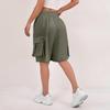 Women's Summer Work Pants Are Loose Comfortable Casual Fashionable With Multiple Pockets And Solid Color Shorts