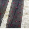 Christmas Gifts Female Alluring Hosiery Red Heart Print Pantyhose Exquisite Silk Stockings