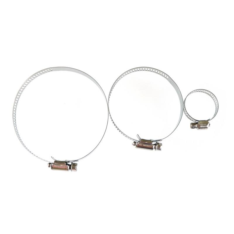 

4pcs Clips Clamps 25mm 60mm 75mm For Air Diesel Parking Heater Stainless Steel Exhaust Pipe Tube Gas Vent Hose For Car Heater 4pcs 25mm