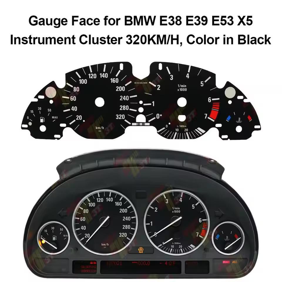 Gauge Face Overlay for BMW E38