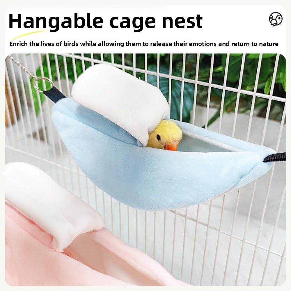 Hanging Pet Bird Hammock Banana Style Parrot Rest Nest New Guinea Pig House for Small Animals